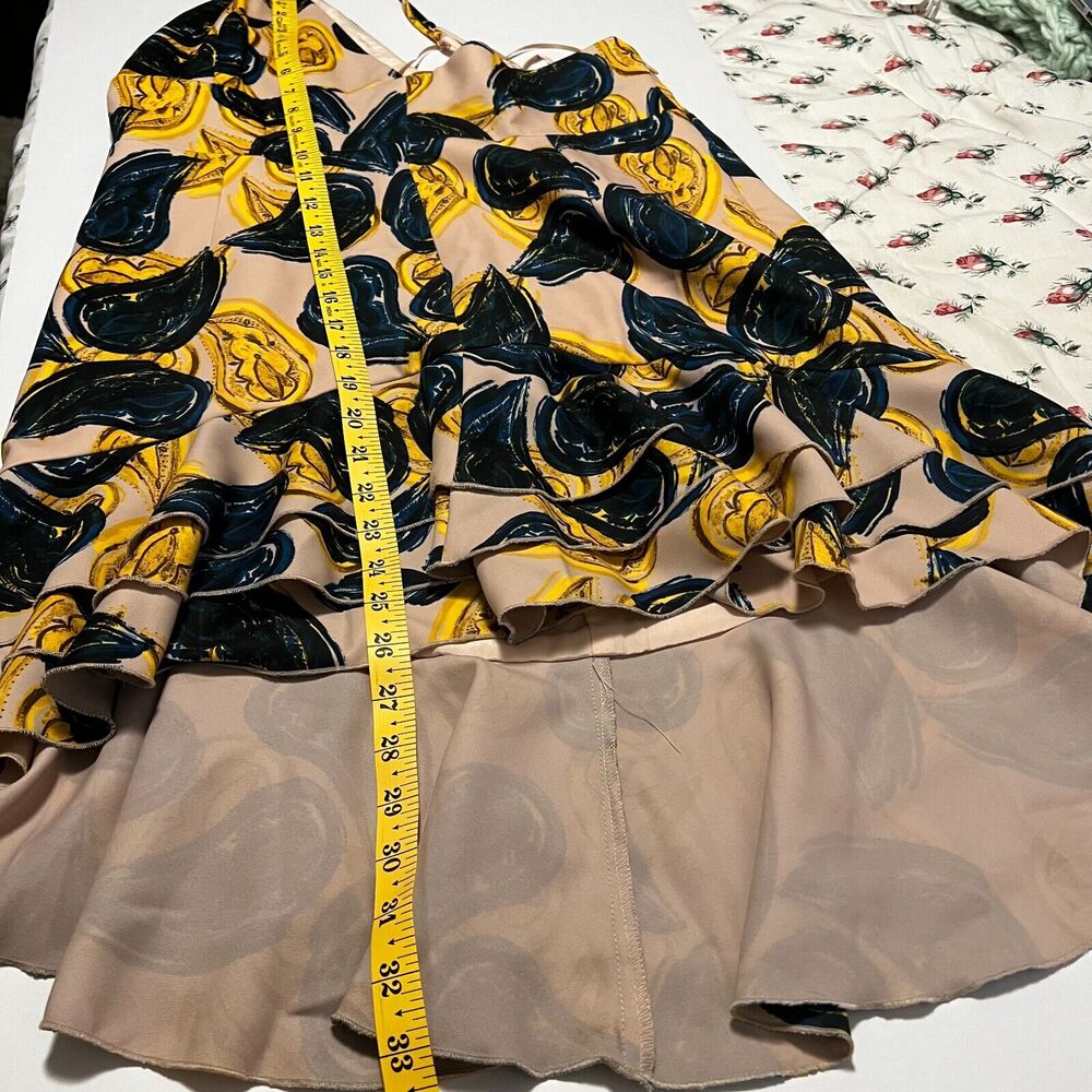 CMEO Collective Asymmetric Dress Paisley Cottage Fairy Party Cocktail 90s NWT XL - Picture 6 of 9
